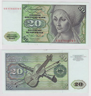 T147844 Banknote 20 DM Deutsche Mark Ro. 271a Schein 2.Jan. 1970 KN GB 3704279 T - 20 DM