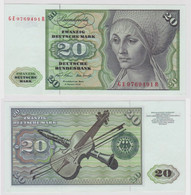 T147869 Banknote 20 DM Deutsche Mark Ro. 271b Schein 2.Jan. 1970 KN GE 9769491 R - 20 DM