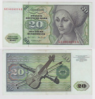 T147879 Banknote 20 DM Deutsche Mark Ro. 271b Schein 2.Jan. 1970 KN GE 8910372 A - 20 DM