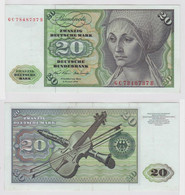 T147930 Banknote 20 DM Deutsche Mark Ro. 271a Schein 2.Jan. 1970 KN GC 7848737 B - 20 DM