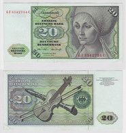 T147931 Banknote 20 DM Deutsche Mark Ro. 271b Schein 2.Jan. 1970 KN GF 3542734 C - 20 Deutsche Mark