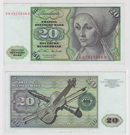 T147942 Banknote 20 DM Deutsche Mark Ro. 271a Schein 2.Jan. 1970 KN GB 1817556 D - 20 DM