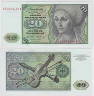 T147963 Banknote 20 DM Deutsche Mark Ro. 271b Schein 2.Jan. 1970 KN GE 0058430 W - 20 Deutsche Mark