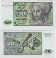 T148040 Banknote 20 DM Deutsche Mark Ro. 271a Schein 2.Jan. 1970 KN GB 1966906 W - 20 Deutsche Mark