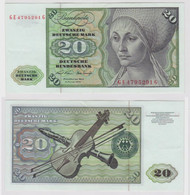 T148087 Banknote 20 DM Deutsche Mark Ro. 271b Schein 2.Jan. 1970 KN GE 4795291 G - 20 Deutsche Mark