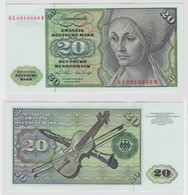 T148141 Banknote 20 DM Deutsche Mark Ro. 271b Schein 2.Jan. 1970 KN GE 0918859 W - 20 Deutsche Mark