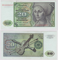 T148142 Banknote 20 DM Deutsche Mark Ro. 271b Schein 2.Jan. 1970 KN GE 6283050 F - 20 Deutsche Mark