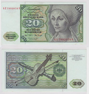 T148146 Banknote 20 DM Deutsche Mark Ro. 271b Schein 2.Jan. 1970 KN GE 7992070 V - 20 DM