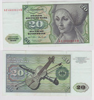 T148150 Banknote 20 DM Deutsche Mark Ro. 271b Schein 2.Jan. 1970 KN GE 2022613 R - 20 Deutsche Mark