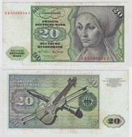 T148154 Banknote 20 DM Deutsche Mark Ro. 271a Schein 2.Jan. 1970 KN GB 0880834 Z - 20 Deutsche Mark