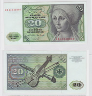 T148167 Banknote 20 DM Deutsche Mark Ro. 271a Schein 2.Jan. 1970 KN GB 4484200 V - 20 Deutsche Mark