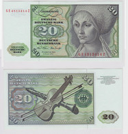 T148179 Banknote 20 DM Deutsche Mark Ro. 271b Schein 2.Jan. 1970 KN GE 4815414 Z - 20 DM