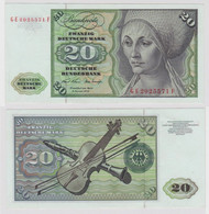 T148198 Banknote 20 DM Deutsche Mark Ro. 271b Schein 2.Jan. 1970 KN GE 2025571 F - 20 Deutsche Mark
