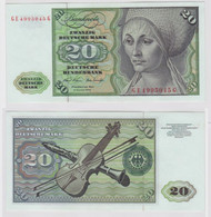 T148247 Banknote 20 DM Deutsche Mark Ro. 271b Schein 2.Jan. 1970 KN GE 4995045 G - 20 DM