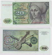 T148260 Banknote 20 DM Deutsche Mark Ro. 271b Schein 2.Jan. 1970 KN GE 2671562 G - 20 Deutsche Mark