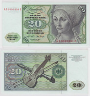 T148269 Banknote 20 DM Deutsche Mark Ro. 271b Schein 2.Jan. 1970 KN GE 3592351 Z - 20 Deutsche Mark