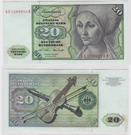 T148271 Banknote 20 DM Deutsche Mark Ro. 271b Schein 2.Jan. 1970 KN GE 1299218 R - 20 Deutsche Mark