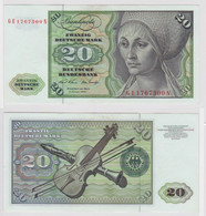 T148276 Banknote 20 DM Deutsche Mark Ro. 271b Schein 2.Jan. 1970 KN GE 1767300 N - 20 Deutsche Mark