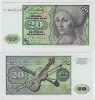 T148279 Banknote 20 DM Deutsche Mark Ro. 271b Schein 2.Jan. 1970 KN GE 4562984 M - 20 DM