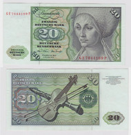 T148284 Banknote 20 DM Deutsche Mark Ro. 271b Schein 2.Jan. 1970 KN GE 7644169 P - 20 DM