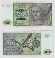 T148344 Banknote 20 DM Deutsche Mark Ro. 271b Schein 2.Jan. 1970 KN GE 7326803 M - 20 Deutsche Mark