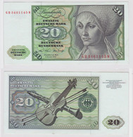 T148357 Banknote 20 DM Deutsche Mark Ro. 271a Schein 2.Jan. 1970 KN GB 3461145 W - 20 DM