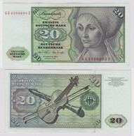 T148444 Banknote 20 DM Deutsche Mark Ro. 271b Schein 2.Jan. 1970 KN GE 4100093 Z - 20 Deutsche Mark