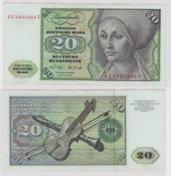 T148445 Banknote 20 DM Deutsche Mark Ro. 271b Schein 2.Jan. 1970 KN GE 3465203 Z - 20 Deutsche Mark