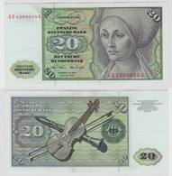 T148614 Banknote 20 DM Deutsche Mark Ro. 271b Schein 2.Jan. 1970 KN GE 4200035 G - 20 Deutsche Mark