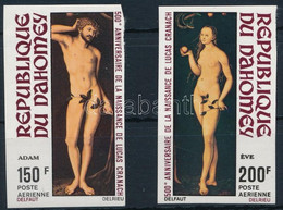 ** 1972 Festmény; Lucas Cranach Vágott Sor Mi 495-496 - Otros & Sin Clasificación