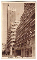 Torino - Via Viotti E"Torre Littoria" - Circulé 1937 - Unclassified