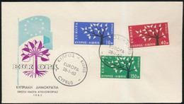 1963 Europa CEPT Sor FDC-n Mi 215-217 - Other & Unclassified