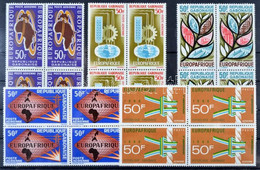 ** 1963/1968 EUROPAFRIQUE 5 Klf Négyestömb Mi 191 + 202 + 227 + 250 + 304 - Altri & Non Classificati