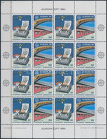 ** 1988 Europa CEPT Közlekedés és Kommunikáció Kisív, Europa CEPT Transport And Communication Mini Sheet Mi 1685 A-1686  - Other & Unclassified