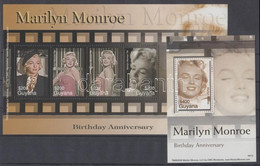 ** 2007 Marilyn Monroe Kisív Mi 7927-7930 + Blokk Mi 818 - Other & Unclassified