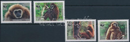 ** 2008 WWF: Fehérkezű Gibbon Sor Mi 2062-2065 A - Sonstige & Ohne Zuordnung