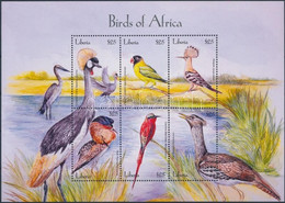 ** 2001 Afrika Madarai Kisív, Birds Of Africa Minisheet Mi 4278-4283 - Andere & Zonder Classificatie