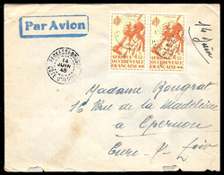 1948 Lettre Par Avion AOF Dépôt à FERKESSEDOUGOU Marcophilie - Non Classificati