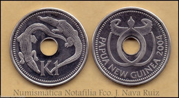 Papua New Guinea 1 Kina Crocodiles 2004 KM 6 SC UNC - Sonstige – Ozeanien