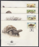 1987 WWF: Teknősök Sor 4 Db FDC-n Mi 137-140 - Other & Unclassified