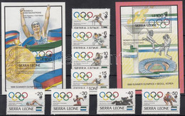 ** 1989 Szöuli Olimpiai Bajnokok Sor Mi 1164-1171 + Blokksor 96-97 - Altri & Non Classificati