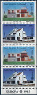 ** 1987 Europa CEPT Bélyegfüzetből Kitépett Lap, Europa CEPT Sheet From Stamp-booklet MH 1 (Mi 205-206 C) - Altri & Non Classificati