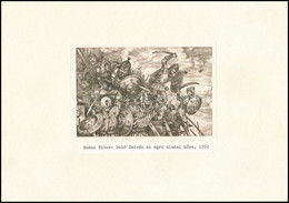 Budai Tibor (1946-): Dobó István Az Egri Diadal Hőse, 1552. Rézkarc, Selyem, Paszpartuban, Jelzés Nélkül, Feliratozott.  - Other & Unclassified