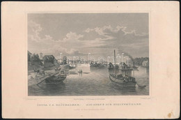 Cca 1850 4 Db Metszet, Közte Ludwig Rohbock (1820-1883): Óbuda S A Hajómalmak, Pest és Buda, 13×18 Cm - Prints & Engravings