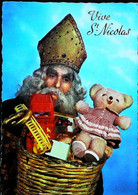 ►  Saint Nicolas  Camion Pompiers  Echelle     Ours En Peluche Teddy Bear - Jeux Et Jouets