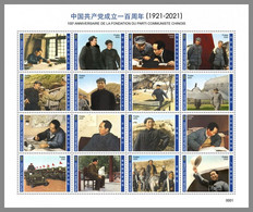 CHAD 2020 MNH Mao Zedong 100 Years Communist Party Kommunistische Partei M/S III - OFFICIAL ISSUE - DHQ2107 - Mao Tse-Tung