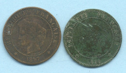 2 CENTIMES 1895 +  1897  A  Cérès - 2 Centimes