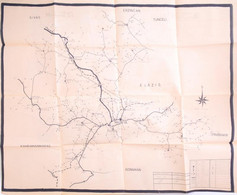 Cca 1940 Törökország Kurdisztáni Része Diyarbak?r és Környéke Térképe. / Turkey, Kurdistan Map. 96x78 Cn - Autres & Non Classés