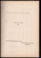 1959 Budapesti Helyi Érdekű Vasút Statisztikai Évkönyv 1959. Kéziratként összeállította és Kiadta: Tervosztály. Bp., 196 - Unclassified