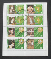 137. STAFFA SCOTLAND 1977 USED STAMP S/S SPORTS, 100TH. ANNIVERSARY OF WIMBELDON LAWN TENNIS. - Tennis